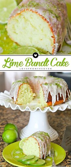 Lime Bundt Cake Recipe, Lime Bundt Cake, Bundt Pan Recipes, Lime Pound Cake, Weight Watcher Desserts, Citrus Desserts, Lime Desserts, Bundt Cake Recipe, Lime Cake