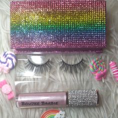 What You'll Get Gorgeous Medium Length Mink Lashes Rainbow Storage Box Lipgloss In Shade Ice Queen Nars Lipgloss, Makeup Lipgloss, Lip Injection Extreme, Pink Punch, Lip Palette, Balm Dotcom, Lip Gloss Set, Lip Injections, Lip Kit