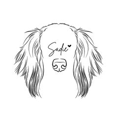 Nose Outline, Cute Tattoo Design, Line Drawing From Photo, Pet Line Art, Dog Family Pictures, Unique Line Art, Dog Line Drawing, A Tattoo Design, Tattoo Dog