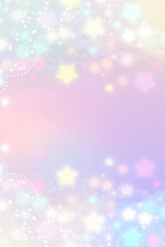 a pastel background with stars and sparkles