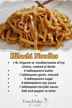 a poster with instructions on how to eat noodles in noodles for dinner or lunch