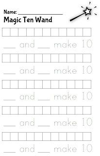 a printable worksheet with the words make 10 and make ten on it