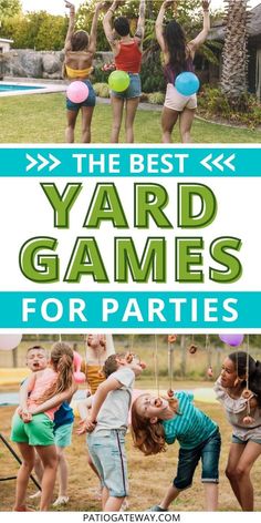 the best yard games for parties to play with your kids and their friends in the backyard