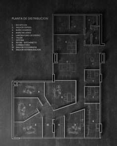 a black and white floor plan for a building