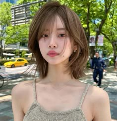 Japanese Haircut Medium Round Faces, Short Wavy Hair Asian, Short Hair Asian Women, Short Hairstyle Asian, Short Asian Hair, Short Hair Asian, Hairstyle Bob, Korean Hair Color