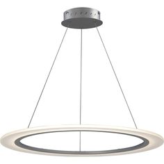 This 1 light Entry Foyer Pendant from the Saturn II LED collection by ET2 will enhance your home with a perfect mix of form and function. The features include a Matte Silver finish applied by experts.   Product Features Include: Brand: ET2  Collection: Saturn II LED  SKU: E22654-11MS  UPC: 845094080725  Category: Foyer Pendant  Finish: Matte Silver  Glass: Matte White  Shade: Frosted Acrylic  Material: Aluminum/Acrylic  Length: 31.50  in.  Width: 31.50  in.  Height: 0.50  in.  Max Height: 120.00 Ring Pendant Light, Et2 Lighting, Pendant Light Styles, Foyer Pendant, Led Ring, Silver Lights, Ceiling Fan Chandelier, Ring Pendant, Entry Foyer