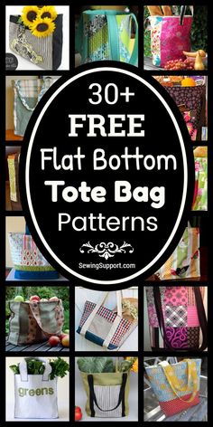 the top ten free flat bottom tote bag patterns