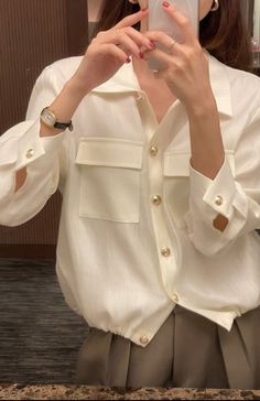 White Style, Shoulder Length, Sale Items, Button Up Shirts, Types Of Sleeves, Shirt Blouses, Ruffle Blouse, Button Up, Blouses