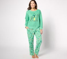 Is smiling your favorite? Spread some Christmas cheer by singing loud for all to hear -- and by wearing these festive Elf pajamas! Holiday Playful Sleepwear, Elf Pajamas, Buddy The Elf, Polyester Pants, Sleepwear & Loungewear, Polyester Top, Long Sleeve Pyjamas, The Elf, Christmas Cheer