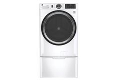 the front load washer is shown in white