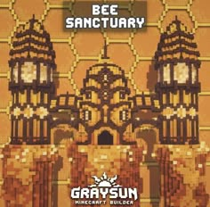 the cover for bee sanctuary, featuring an image of two towers