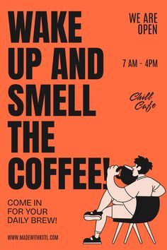 the poster for wake up and smell the coffee