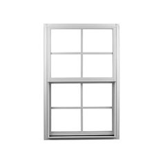 Ply Gem 35.25 in. x 59.25 in. 300 Series White Aluminum Single Hung Window with Grilles and LowE Glass, Screen Included 310 SH - The Home Depot Single Hung Windows, Vinyl Style, Window Detail, American Craftsman, Aluminium Windows, Window Insulation, Sash Windows, Extruded Aluminum, Window Vinyl