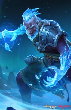 Ice Fantasy Art, Ice Character Design Male, Mage Pose, Ice People, Ice Mage, Dnd Sorcerer, Rpg Wallpaper, Mortal Kombat Art