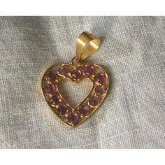 18kt Yellow Gold Ruby Heart Pendant Weighs 0.6gr Thanks For Looking Cheers! Ruby Heart Pendant, Ruby Heart, Red Gold, Lady In Red, Heart Pendant, Womens Jewelry Necklace, Ruby, Jewelry Necklaces, Yellow Gold