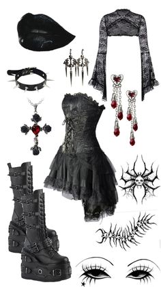 Goth Outfit Ideas, Vampire Clothes, Fun Office, Goth Halloween, Spooky Party, Alt Outfits, Heavy Lifting, Swaggy Outfits, Gothic Outfits