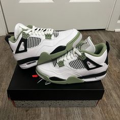 Air Jordan 4 Retro Woman’s Sizes 7 & 8 (New) With Tags Og All In Excellent Condition And Any Questions Or Concerns Please Comment Down Below And Thanks!!!! I Also Have More Clothing Shoes And Accessories Etc For Sale!!! Jordan 4s For Women, Cute Nuke Shoes, Air Jordan Retro 4 Outfit Women, Cute Jordans 4s, Retro 4’s, Nike Shoes Cute, Shoes Jordan Women's, Cute Nike Shoes For Women Sneakers, Shoes For Black Women