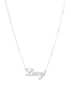 Bring personalized polish to your look with this nameplate pendant necklace that stacks well with others. Style Name:Melanie Marie Personalized Nameplate Necklace. Style Number: 6242399. Melanie Marie, Personalized Nameplate Necklace, Nameplate Necklace, Name Plate, Made In The Usa, Womens Jewelry Necklace, Silver Necklace, Gold Plate, Jewelry Necklaces