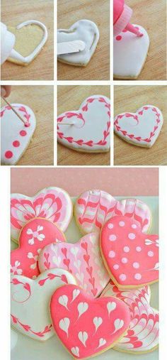 how to make heart shaped cookies with fondant