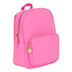 Designed for kids (but sometimes worn by adults too), the Classic Mini Backpack is a must-have for heading to school or for trips near & far! Fill it with school supplies or a change of clothes or shoes. Don't miss the super-helpful water bottle holder on the side. *This backpack is often worn by adults, but is fit for a child* Pink Preppy Backpack For School, Preppy Pink Backpack For School, School Nylon Satchel Backpack, School Satchel Backpack In Nylon, Preppy Backpack With Adjustable Strap, School Leather Backpack With Zipper Pocket, Leather School Backpack With Zipper Pocket, School Satchel Backpack With Zipper Closure, Leather School Backpack With Adjustable Strap