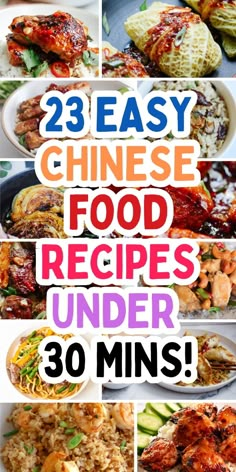 the 25 easy chinese food recipes under 30 mins are great for lunch or dinner