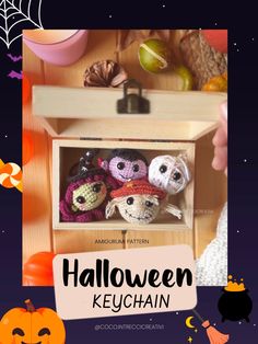 an advertisement for halloween with stuffed animals in a cabinet