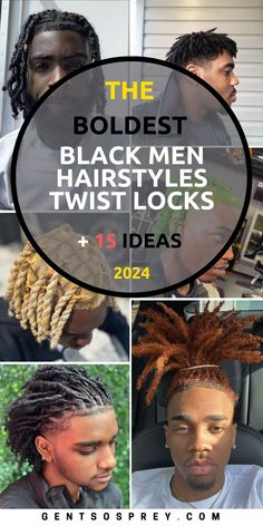 Embrace the versatility of black men's hairstyles with our roundup of Discovering 2024's Trendsetting Black Men's Twist Locks Hairstyles - Bold & Artistic. Whether you prefer natural hair or curly locks, explore a range of twist lock hairstyles that redefine boldness and creativity. From short, textured styles to long, flowing locks, our curated list has something for every taste. Loose Loc Styles, Male Locs Styles, Short Dreadlocks Styles Men Locs, Men’s Hairstyle Locs, Twist Locks Hairstyles, Men Loc Styles Medium, Men’s Locs, Short Locs Hairstyles Men