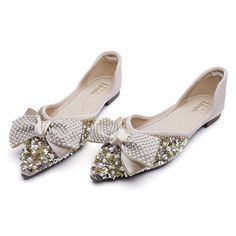 PRICES MAY VARY. 【rhinestone shoes for women】:Classic style cute dress flats for woman，Women flats classic and versatile design for daily wear and superior fit,ballet flat shoes shape is neat and clean,It features soft, light and flexible. 【sequin shoes for women】: HEAWISH has been always focusing on providing our customers with comfortable wearing experience. A great pair of flats for women can not only has a good look, the inside comfort is also important. Soft lining and extra padding give yo Low Heel Dress Shoes, Sparkly Wedding Shoes, Sparkly Flats, Sequin Shoes, Flats For Women, Sparkle Shoes, Rhinestone Flats, Flat Dress Shoes, Wedding Flats