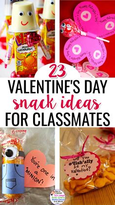 23 Valentine's Day Snack Ideas For Classmates Snacks For Valentines Day For Kids, Kids Valentines Snack Ideas, Valentine's Day Snacks For School, Valentines Snacks For Toddlers, Easy Valentines For Classmates, Toddler Valentines Day Treats, Valentines Day Ideas For Kids Classroom, Daycare Valentine Party Ideas, Valentines Gifts For Toddler Classmates