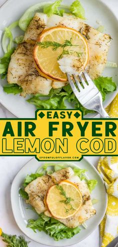 EASY AIR FRYER LEMON COD Cod Loins In Air Fryer, Keto Cod Fish Recipes Air Fryer, Cod In Air Fryer Healthy, Lemon Pepper Cod Air Fryer, Lemon Cod, Homemade Dinner Recipes, Air Fryer Recipe