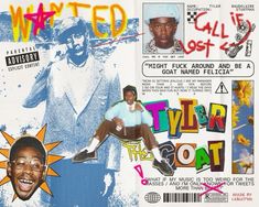 a collage of various music related to the rapper and his album titled'tyler scott '