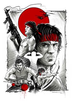 Rambo Art, Rambo Movie, Sylvester Stallone Rambo, Rambo First Blood, John Rambo, Arte Nerd, Eagle Wallpaper, Movie Artwork, Diamond Drawing