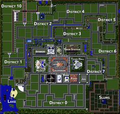 an old computer game with lots of different locations