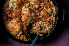 chicken rice with buttered onions Buttered Onions, Smitten Kitchen Recipes, Fall Cooking, Fall Dishes, Smitten Kitchen, Chicken And Rice, Rigatoni, Chicken Rice, Poultry Recipes