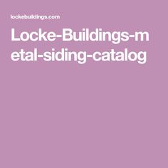 the text lock - buildings - m eta - siding - catalog