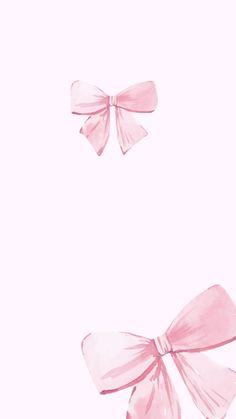 two pink bows on a white background