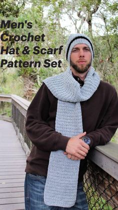 Men's Crochet Hat, Crochet Mens Hat Pattern, Crochet Hat Scarf, Mens Hat Pattern, Crochet Mens, Mens Crochet Beanie, Slouchy Beanie Pattern, Crochet Mens Scarf, Crochet Mens Hat