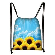 sunflower gift bags Cute Cheap Backpacks, Luggage Storage Bag, Cheap Backpacks, Sunflower Gifts, Small Backpack, Printed Bags, Large Fashion, Mini Backpack, Travel Backpack