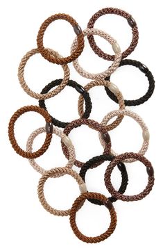 L. Erickson Grab & Go 15-Pack Braided Ponytail Holders | Nordstrom Red Hair Accessories Walmart, Hair Ties Walmart, Hair Tie Storage Amazon.com, Spiral Hair Ties, Adjustable Pink Hair Accessories With Elastic Band, Metal Accents, Braided Ponytail, Ponytail Holders, Fabric Gift Bags