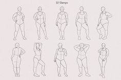 an image of a woman's body shape chart