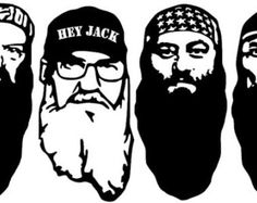 three men with long beards and hats