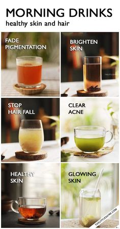 Healthy Morning Drinks, Regrow Thinning Hair, Skin Drinks, Clear Healthy Skin, Healing Waters, Healthy Morning Routine, Morning Drinks, Healthy Routine, Healthy Glowing Skin