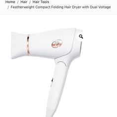 Good Condition Compact Hair Dryer, Hair Tools, Hair Dryer, Womens Hairstyles, Color White, Conditioner, Tools, Hair, White