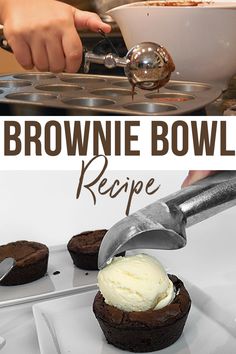 the brownie bowl recipe is ready to be eaten