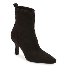 These Worthington women's Olympia booties are a chic style for cooler temps. Made from soft faux suede in a fall-worthy burgundy hue, this pull-on pair has a 1.75-inch flared heel, a pointed toe and a comfortable memory foam insole. Wear them with jeans or a dress. Features: Memory FoamClosure Type: Pull OnFootwear Technology: Memory Foam InsoleBoot Shaft Height: 6 InchesShoe Heel Height: 1 3/4 InchesUpper/Outer Base Material: 100% PolyuretheneShoe Lining Material: Polyurethane, NylonSole Materi Winter Suede Heels With Reinforced Heel, Suede Evening Boots For Spring, Suede Boots For Workwear In Winter, Suede Boots For Evening In Spring, Winter Suede Boots For Workwear, Fitted Evening Booties For Fall, Fall Evening Suede Boots, Winter Workwear Suede Boots, Spring Evening Suede Boots