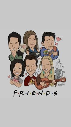 an image of friends on their cell phone with the caption'friends'in spanish