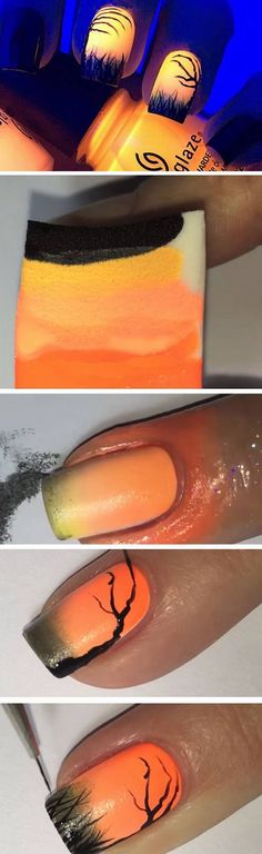 #halloween costumes for teens diy hot Easy Halloween Nail Art, Nail Halloween, Zombie Hands, Halloween Nail Art Ideas, Art Ideas For Teens, Spooky Nails, Beautiful Halloween