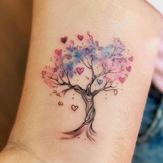 Bright Tree Of Life Tattoo Sketches Mexican Tree Of Life Tattoo, Elegant Tattoos For Women Classy Simple Beautiful, Tattoo Women Shoulder, Tree Of Life Tattoo Feminine, Bright Colorful Tattoos, Classy Tattoos For Women, Bird Tattoos For Women, Hard Tattoos