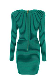 Exterior: 83% Viscose 17% Polyester Balmain Dress, Balmain Blazer, 2023 Ss, Chic Leather, Couture Runway, Striped Mini Dress, Couture Collection, Luxury Handbags, Dress To Impress