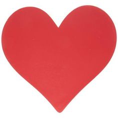 a red heart shaped object on a white background